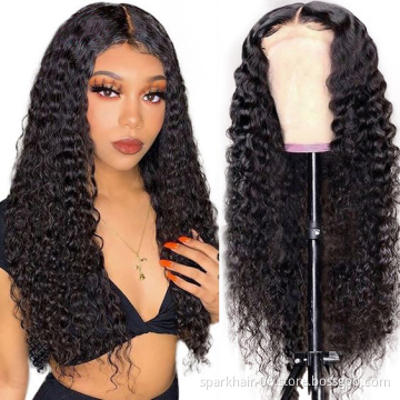 Wholesale Raw Indian Human Hair HD Lace Frontal Wig Women Curly Wig Full Swiss Lace Front Closure Virgin Hair Wig Kinky Curly